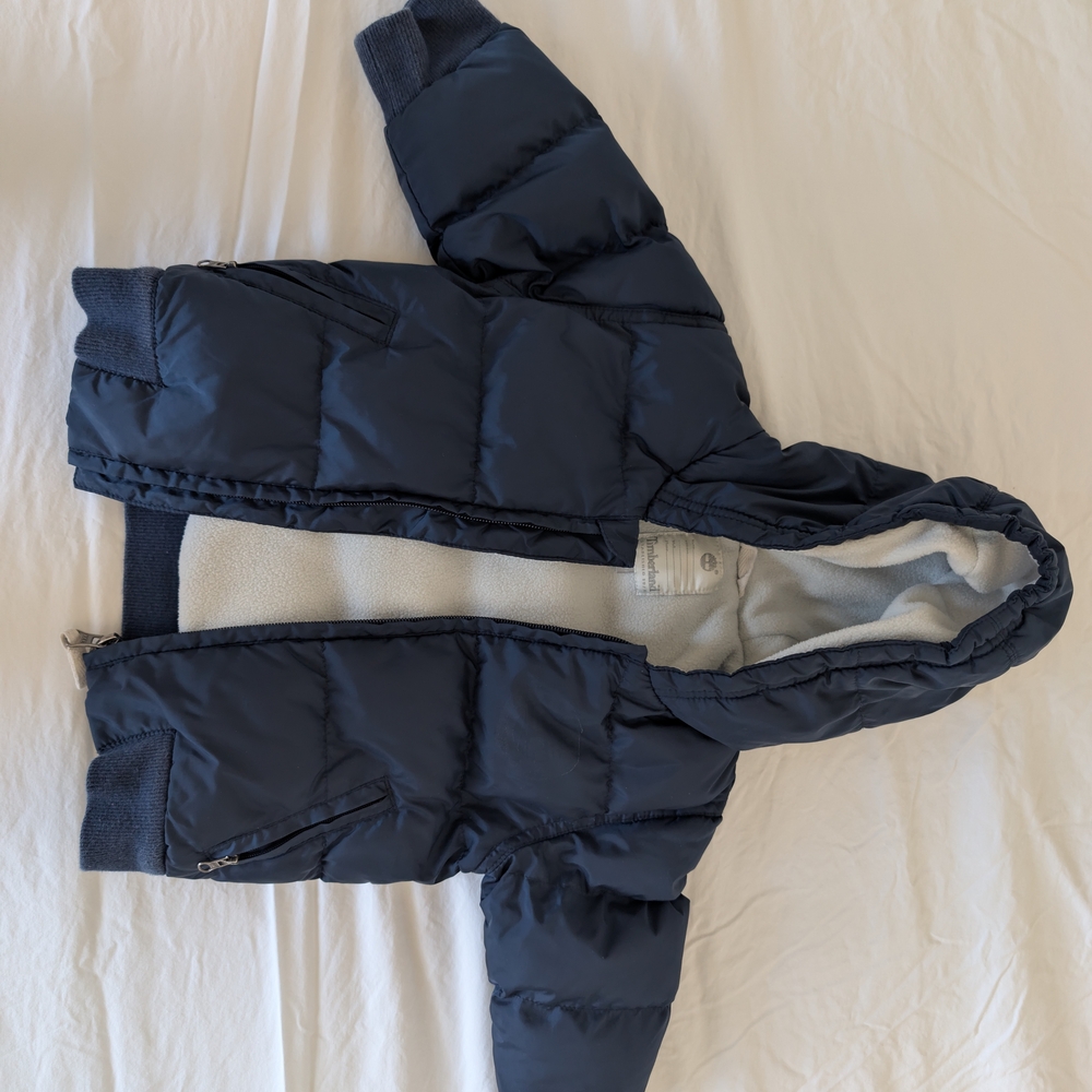 Timberland Navy and Cream Fleece Jacket